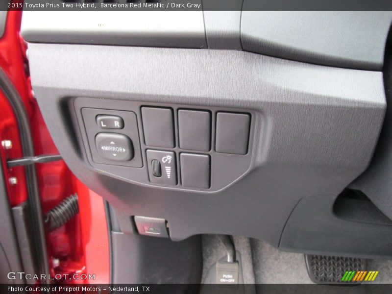 Barcelona Red Metallic / Dark Gray 2015 Toyota Prius Two Hybrid