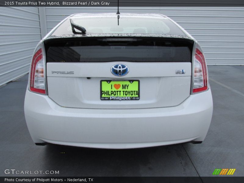 Blizzard Pearl / Dark Gray 2015 Toyota Prius Two Hybrid