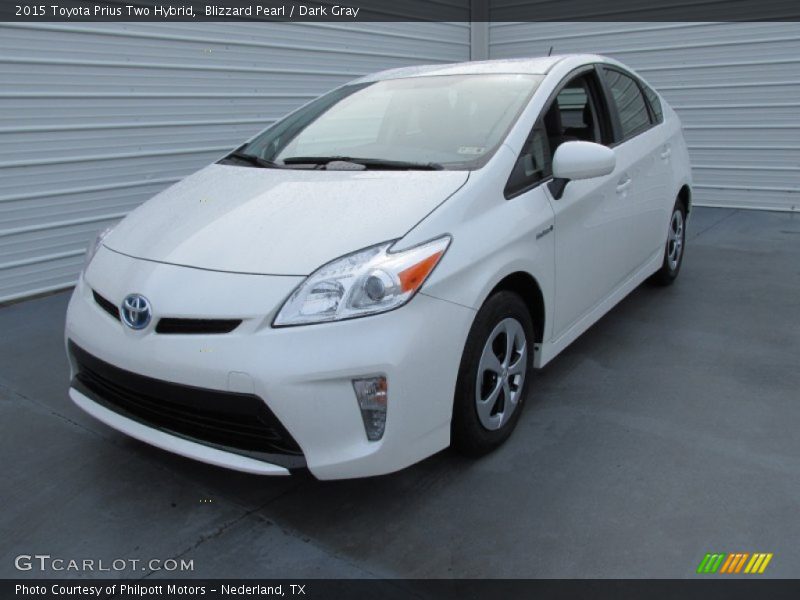 Blizzard Pearl / Dark Gray 2015 Toyota Prius Two Hybrid