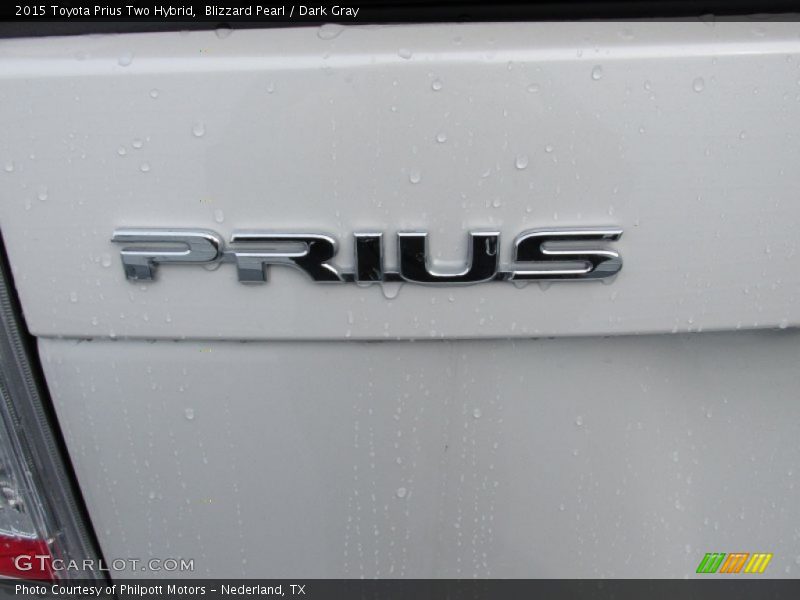 Blizzard Pearl / Dark Gray 2015 Toyota Prius Two Hybrid