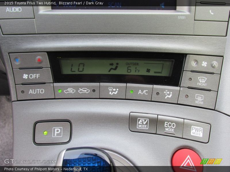 Controls of 2015 Prius Two Hybrid