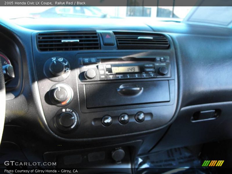 Rallye Red / Black 2005 Honda Civic LX Coupe
