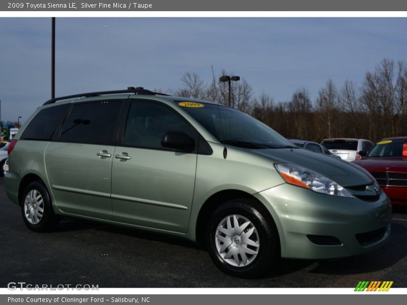 Silver Pine Mica / Taupe 2009 Toyota Sienna LE