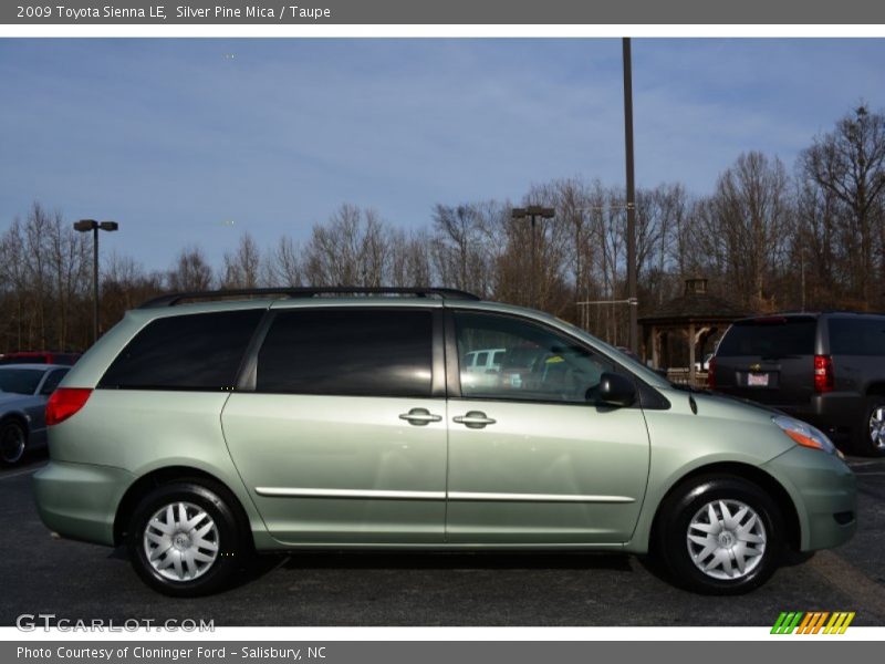Silver Pine Mica / Taupe 2009 Toyota Sienna LE