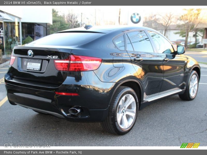 Black Sapphire Metallic / Oyster 2014 BMW X6 xDrive35i