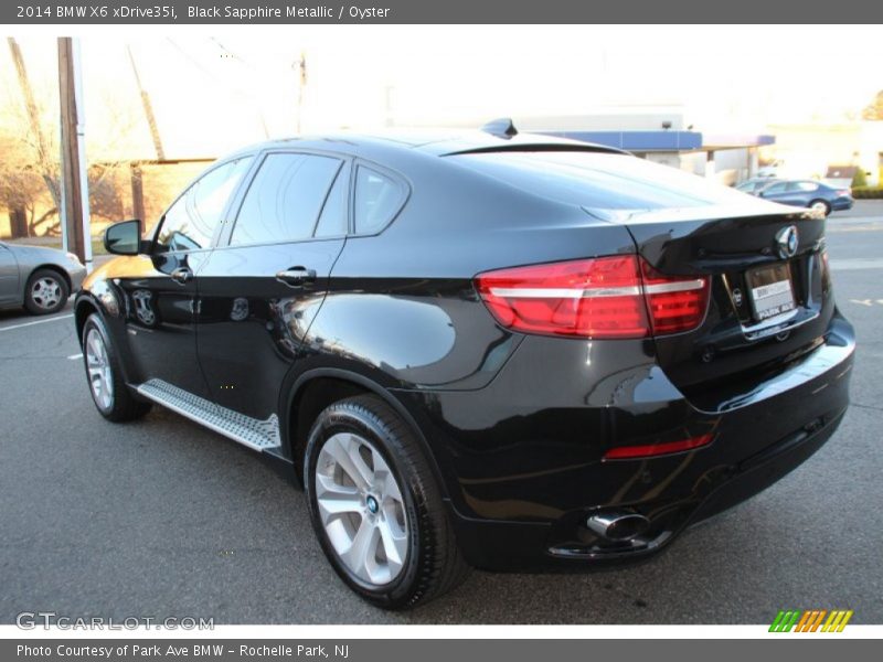 Black Sapphire Metallic / Oyster 2014 BMW X6 xDrive35i