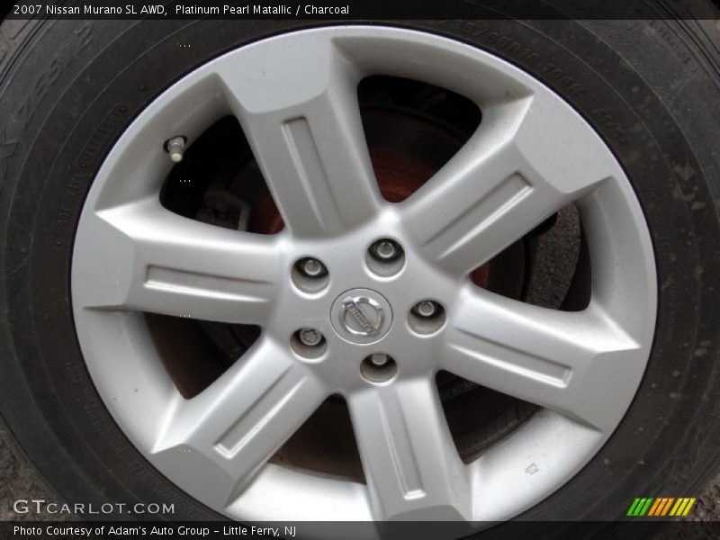Platinum Pearl Matallic / Charcoal 2007 Nissan Murano SL AWD