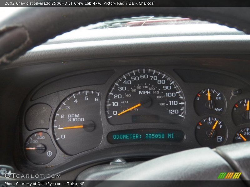 Victory Red / Dark Charcoal 2003 Chevrolet Silverado 2500HD LT Crew Cab 4x4