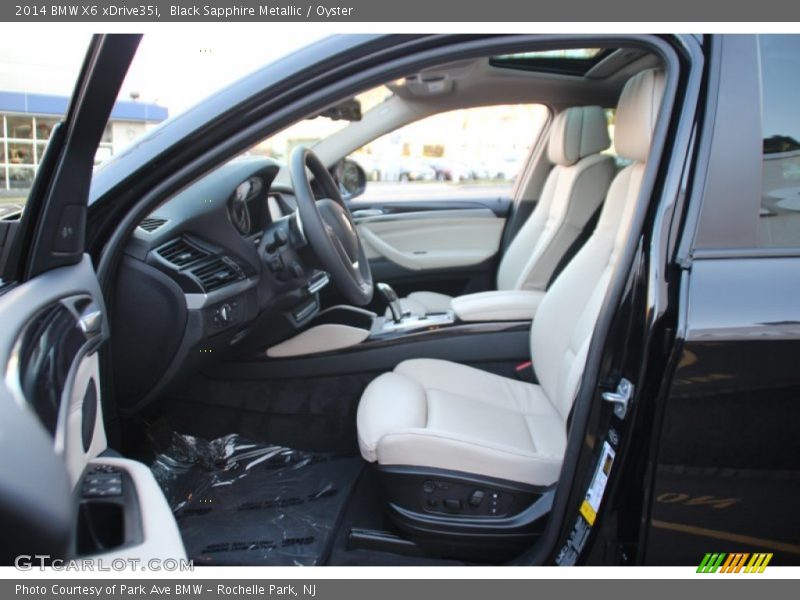 Black Sapphire Metallic / Oyster 2014 BMW X6 xDrive35i