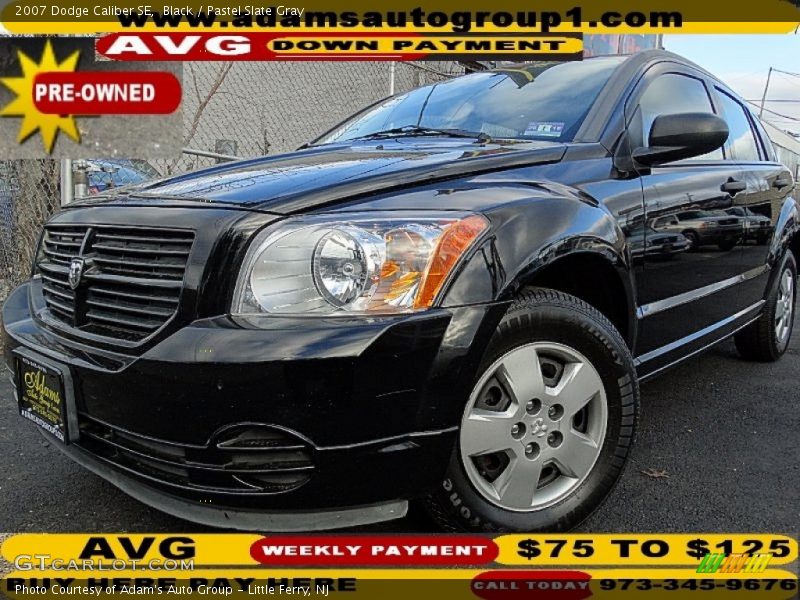 Black / Pastel Slate Gray 2007 Dodge Caliber SE