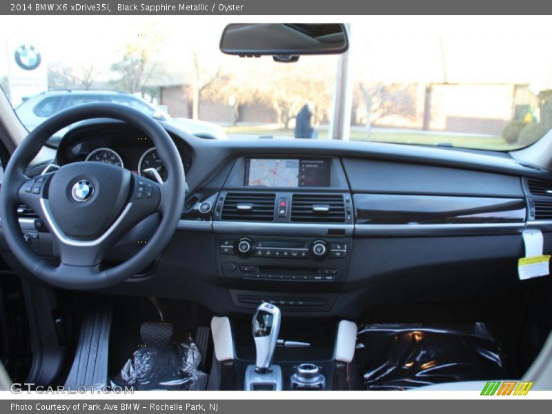 Black Sapphire Metallic / Oyster 2014 BMW X6 xDrive35i