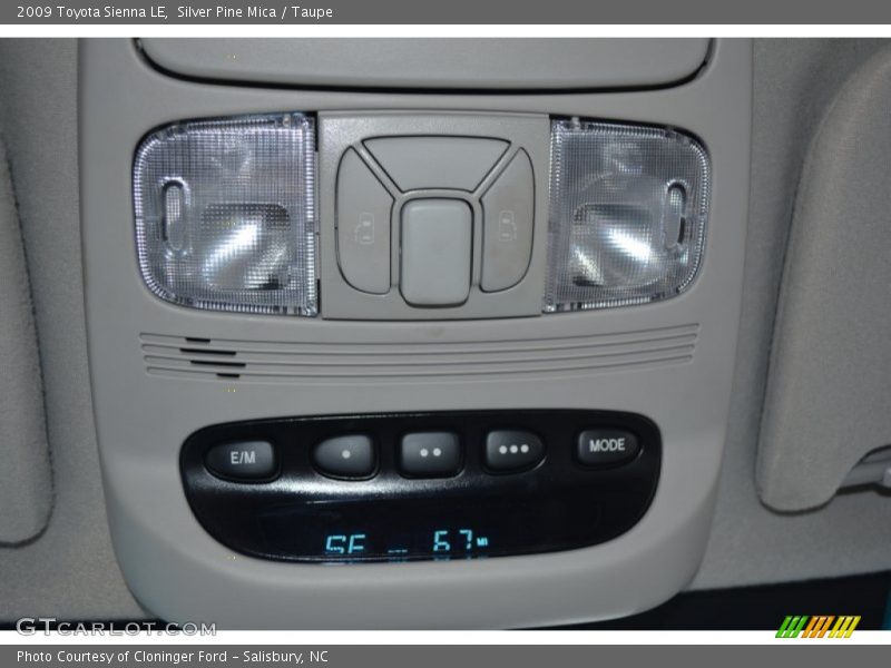 Silver Pine Mica / Taupe 2009 Toyota Sienna LE