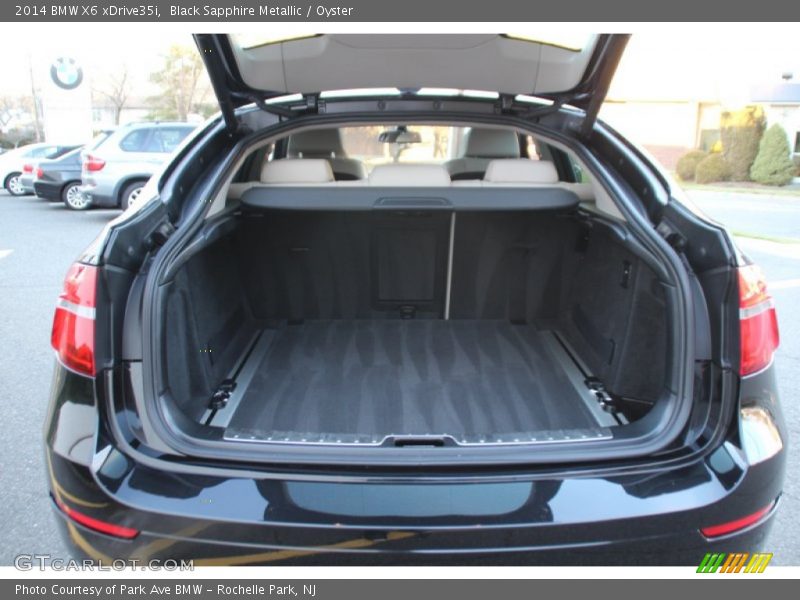Black Sapphire Metallic / Oyster 2014 BMW X6 xDrive35i
