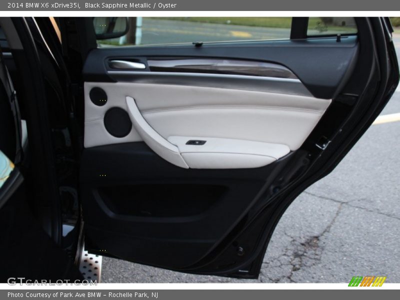 Black Sapphire Metallic / Oyster 2014 BMW X6 xDrive35i