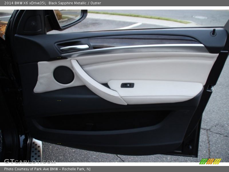 Black Sapphire Metallic / Oyster 2014 BMW X6 xDrive35i