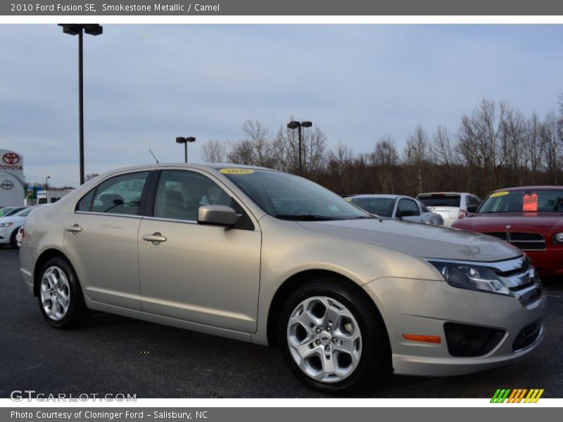 Smokestone Metallic / Camel 2010 Ford Fusion SE