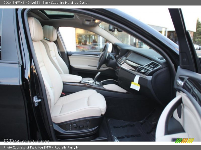 Black Sapphire Metallic / Oyster 2014 BMW X6 xDrive35i
