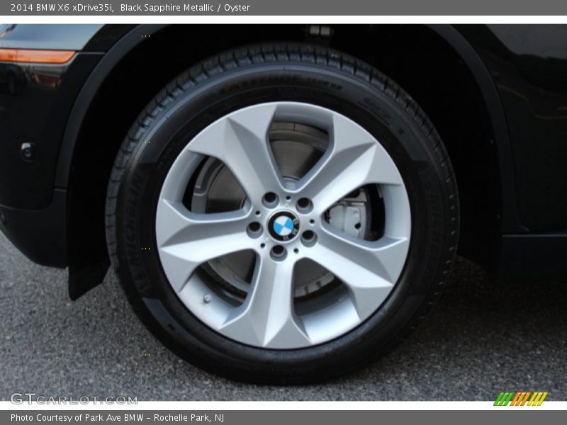 Black Sapphire Metallic / Oyster 2014 BMW X6 xDrive35i