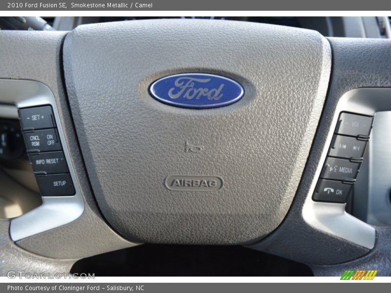 Smokestone Metallic / Camel 2010 Ford Fusion SE