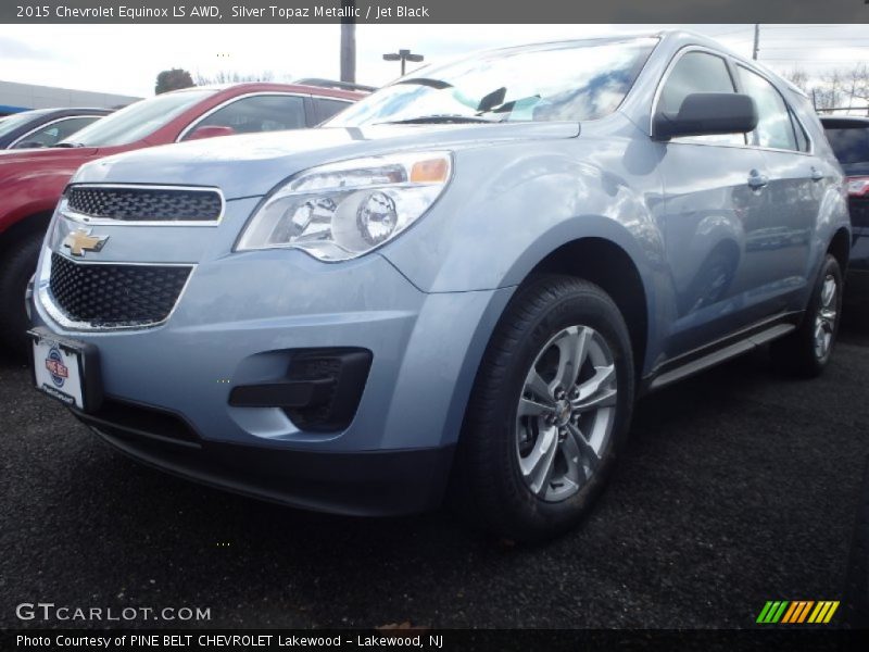 Silver Topaz Metallic / Jet Black 2015 Chevrolet Equinox LS AWD