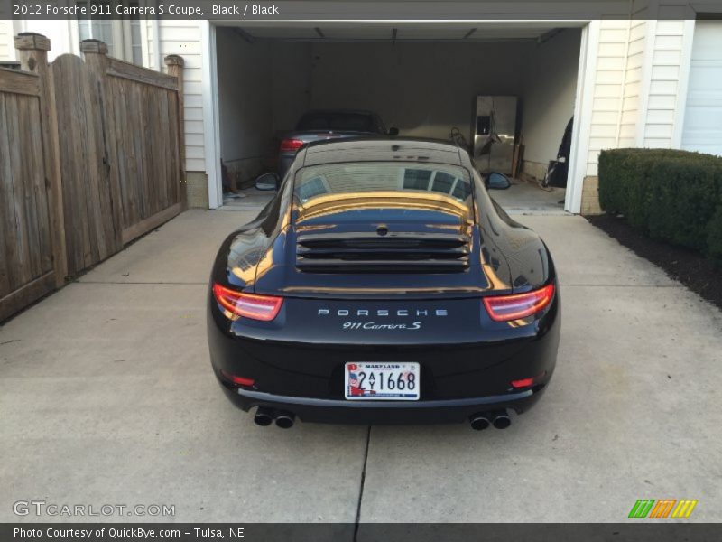 Black / Black 2012 Porsche 911 Carrera S Coupe