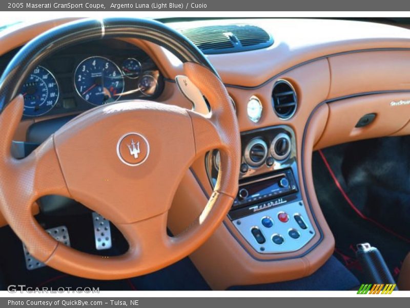 Argento Luna (Light Blue) / Cuoio 2005 Maserati GranSport Coupe