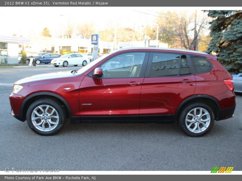 Vermilion Red Metallic / Mojave 2012 BMW X3 xDrive 35i