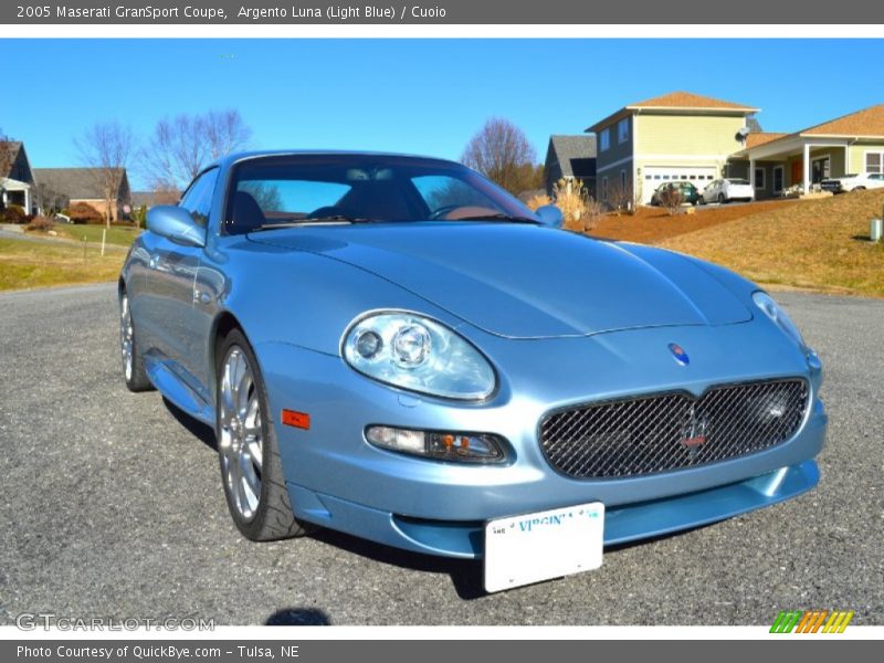 Argento Luna (Light Blue) / Cuoio 2005 Maserati GranSport Coupe