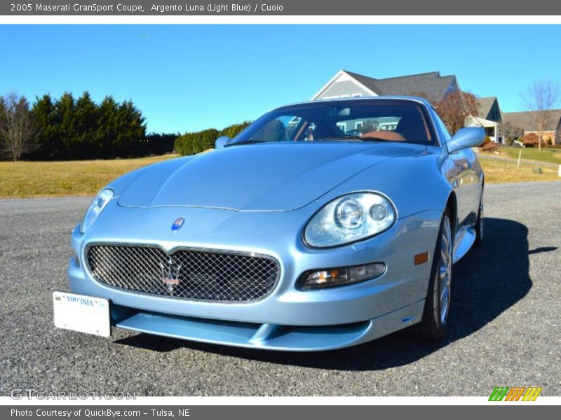 Argento Luna (Light Blue) / Cuoio 2005 Maserati GranSport Coupe