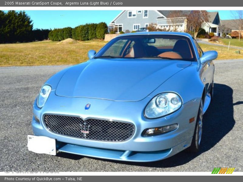 Argento Luna (Light Blue) / Cuoio 2005 Maserati GranSport Coupe