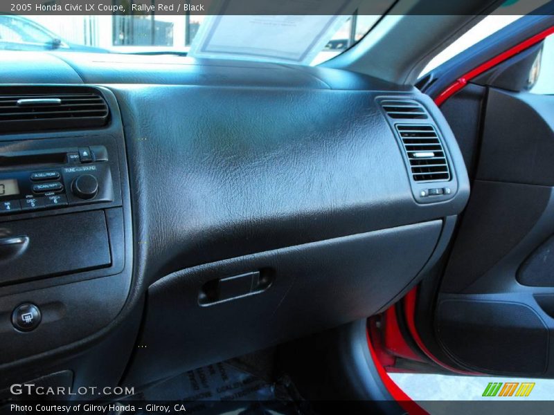 Rallye Red / Black 2005 Honda Civic LX Coupe