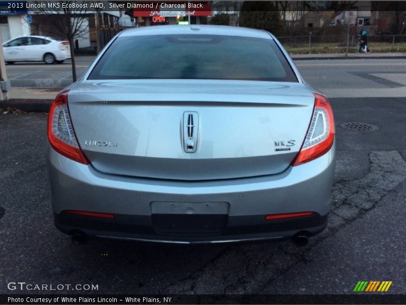 Silver Diamond / Charcoal Black 2013 Lincoln MKS EcoBoost AWD