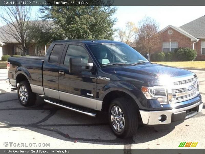 Blue Flame / Steel Grey 2014 Ford F150 XLT SuperCab