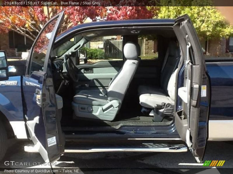 Blue Flame / Steel Grey 2014 Ford F150 XLT SuperCab