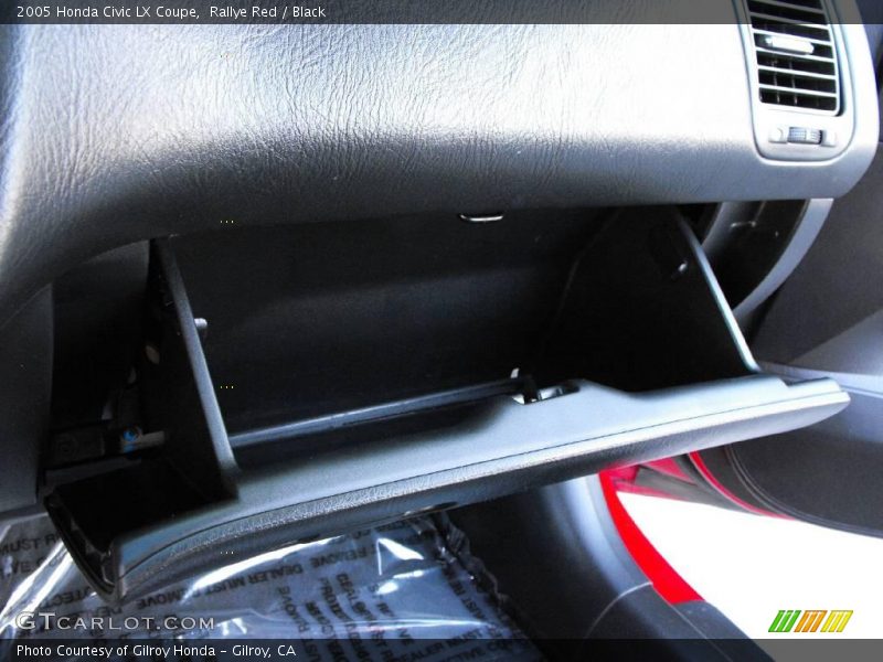 Rallye Red / Black 2005 Honda Civic LX Coupe