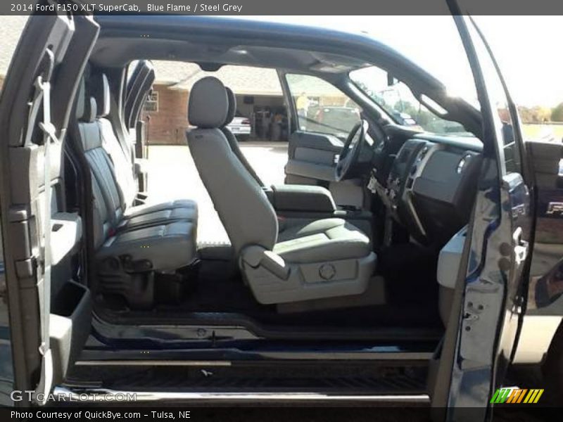 Blue Flame / Steel Grey 2014 Ford F150 XLT SuperCab