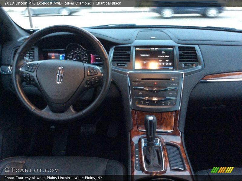 Silver Diamond / Charcoal Black 2013 Lincoln MKS EcoBoost AWD