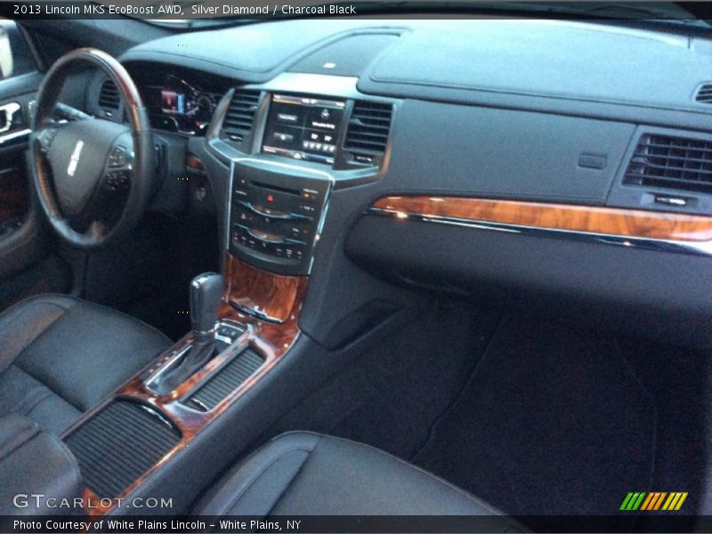 Silver Diamond / Charcoal Black 2013 Lincoln MKS EcoBoost AWD