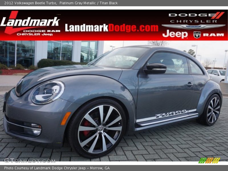 Platinum Gray Metallic / Titan Black 2012 Volkswagen Beetle Turbo