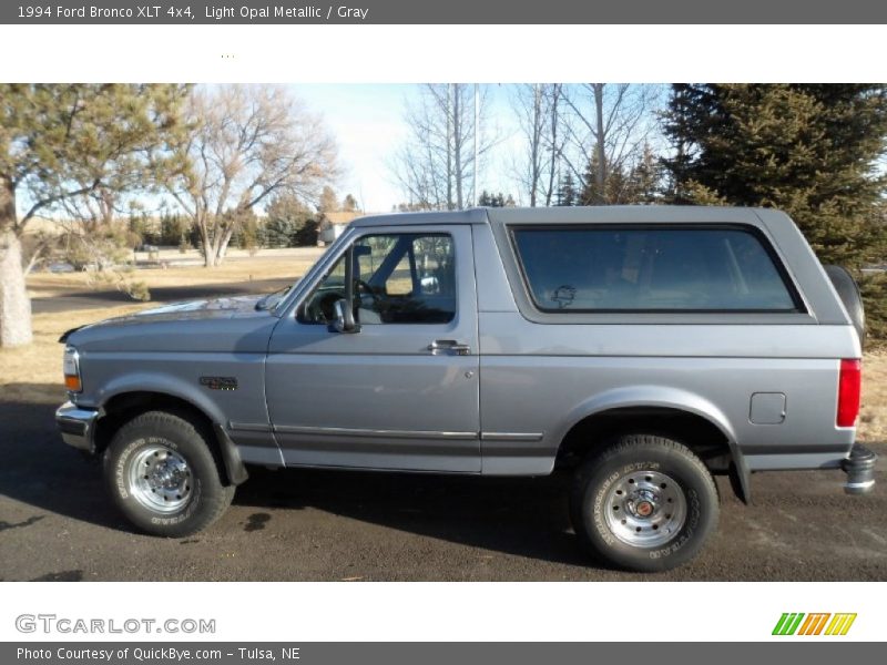 Light Opal Metallic / Gray 1994 Ford Bronco XLT 4x4