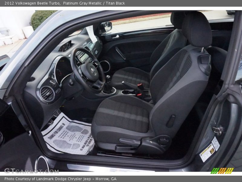 Platinum Gray Metallic / Titan Black 2012 Volkswagen Beetle Turbo