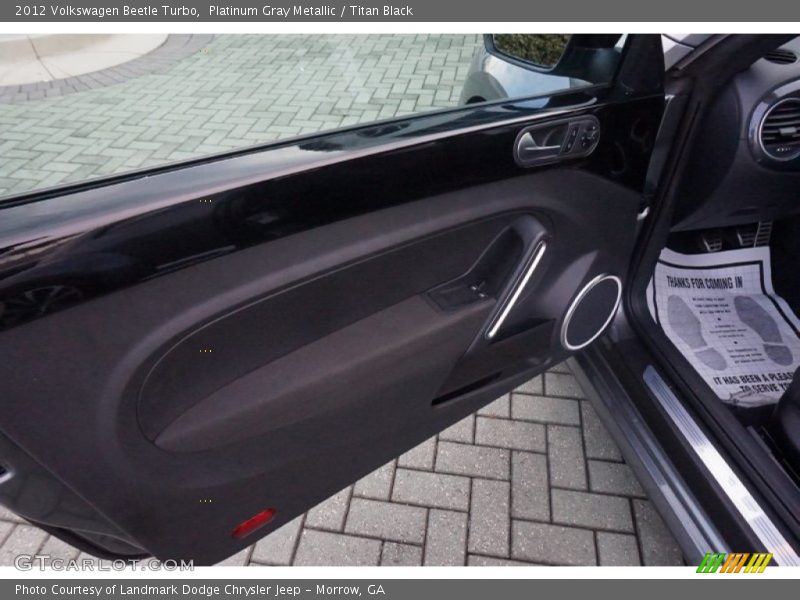 Platinum Gray Metallic / Titan Black 2012 Volkswagen Beetle Turbo