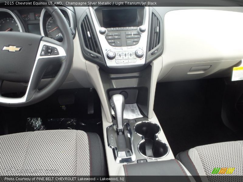 Champagne Silver Metallic / Light Titanium/Jet Black 2015 Chevrolet Equinox LT AWD