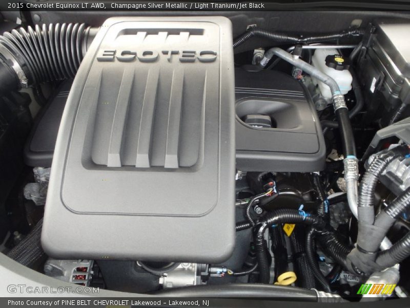 Champagne Silver Metallic / Light Titanium/Jet Black 2015 Chevrolet Equinox LT AWD