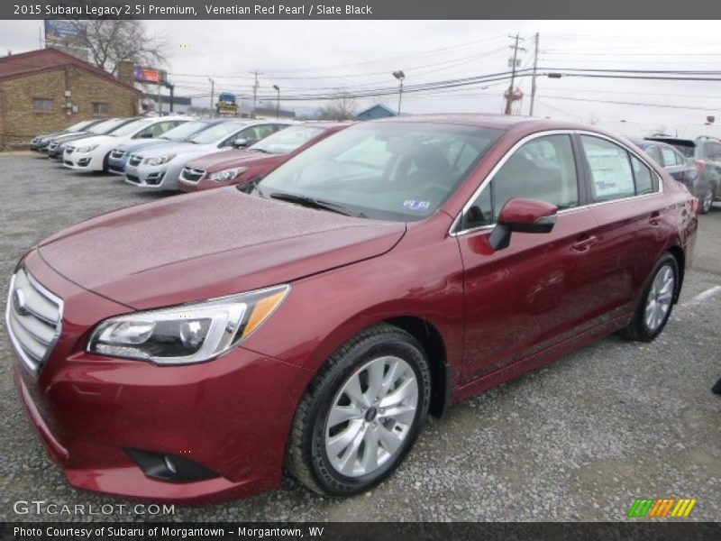 Venetian Red Pearl / Slate Black 2015 Subaru Legacy 2.5i Premium