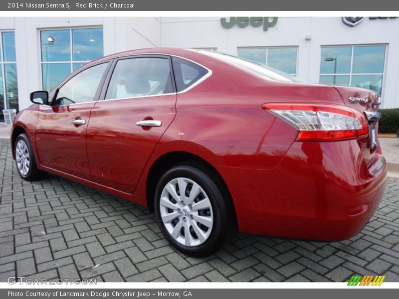 Red Brick / Charcoal 2014 Nissan Sentra S