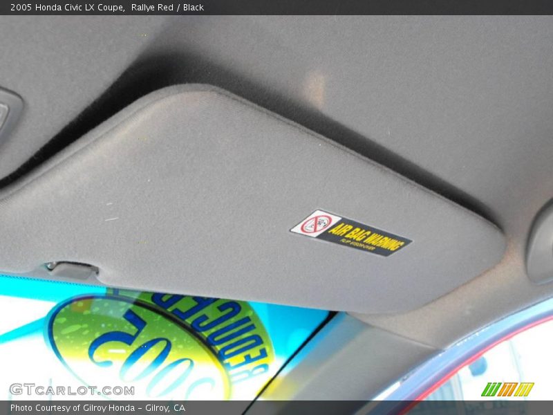 Rallye Red / Black 2005 Honda Civic LX Coupe