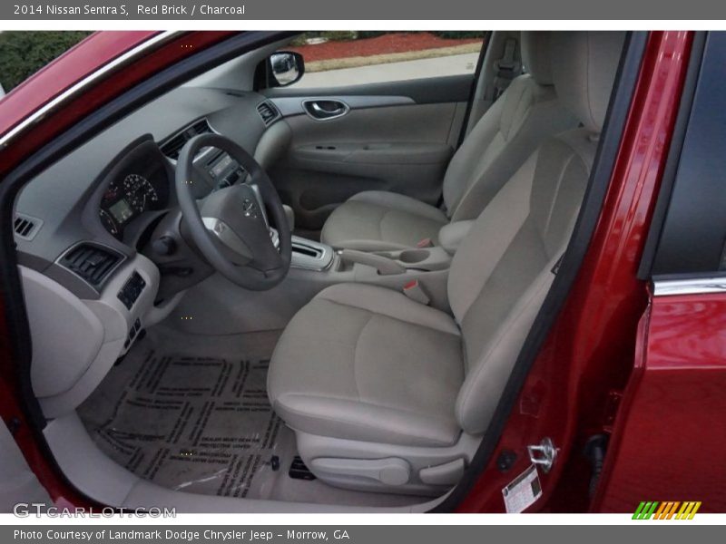 Red Brick / Charcoal 2014 Nissan Sentra S
