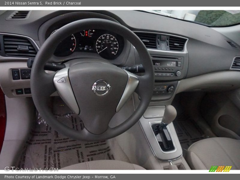 Red Brick / Charcoal 2014 Nissan Sentra S