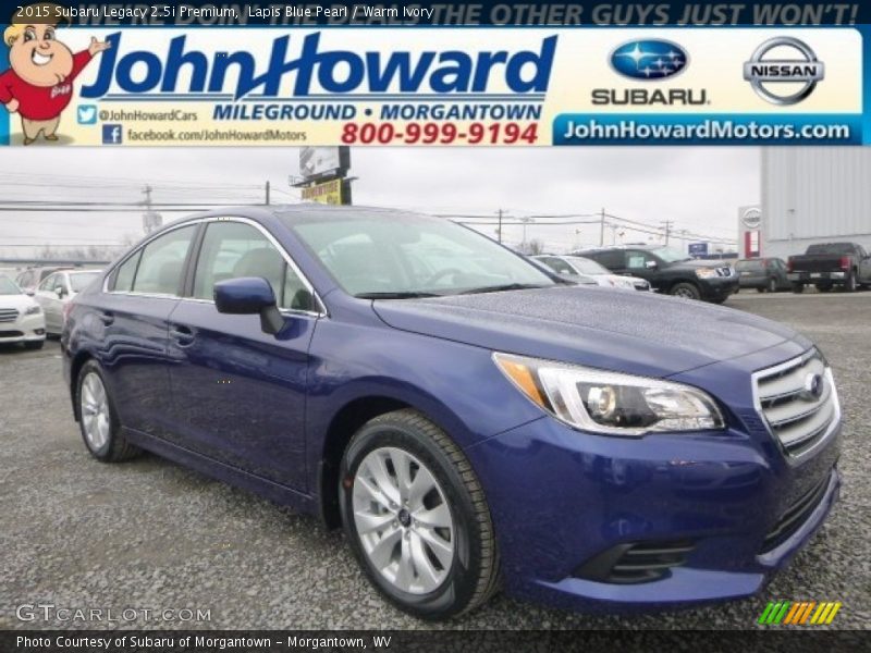 Lapis Blue Pearl / Warm Ivory 2015 Subaru Legacy 2.5i Premium